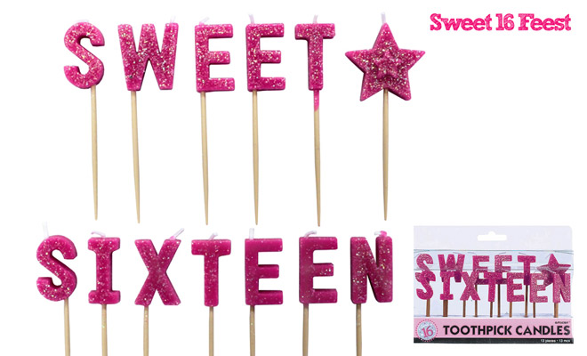 Verrassend Kaarsjes op je sweet sixteen taart - Sweet16Feest GH-87